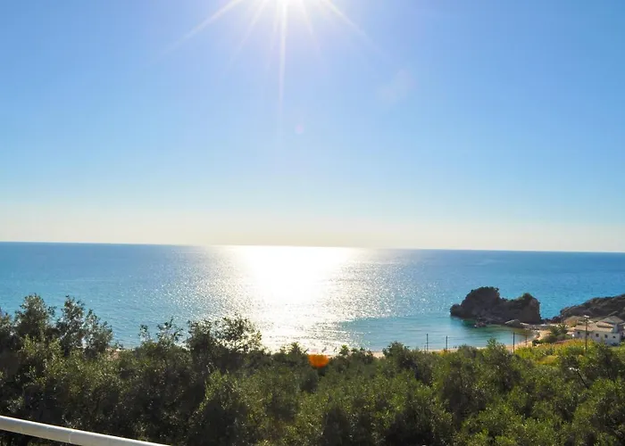 Pool With Panoramic Sea View - Beach, Corfu דירה *