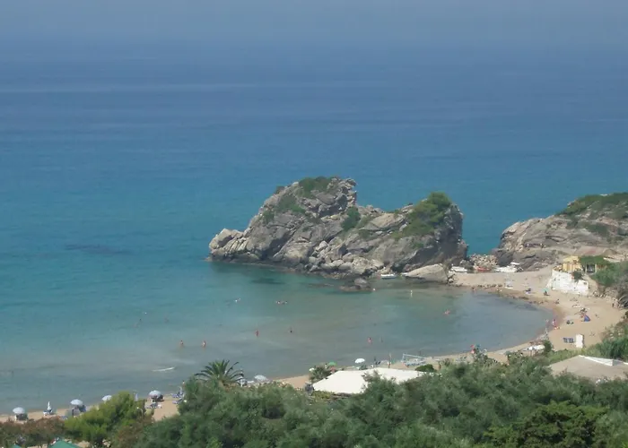 Pool With Panoramic Sea View - Beach, Corfu דירה