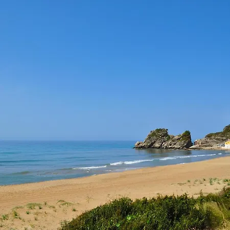 Pool With Panoramic Sea View - Beach, Corfu דירה