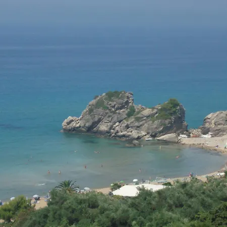 Pool With Panoramic Sea View - Beach, Corfu דירה